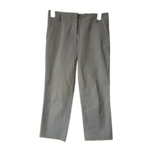 J Crew City Fit Pants Girls Size 4 Tan With Khaki Stripes